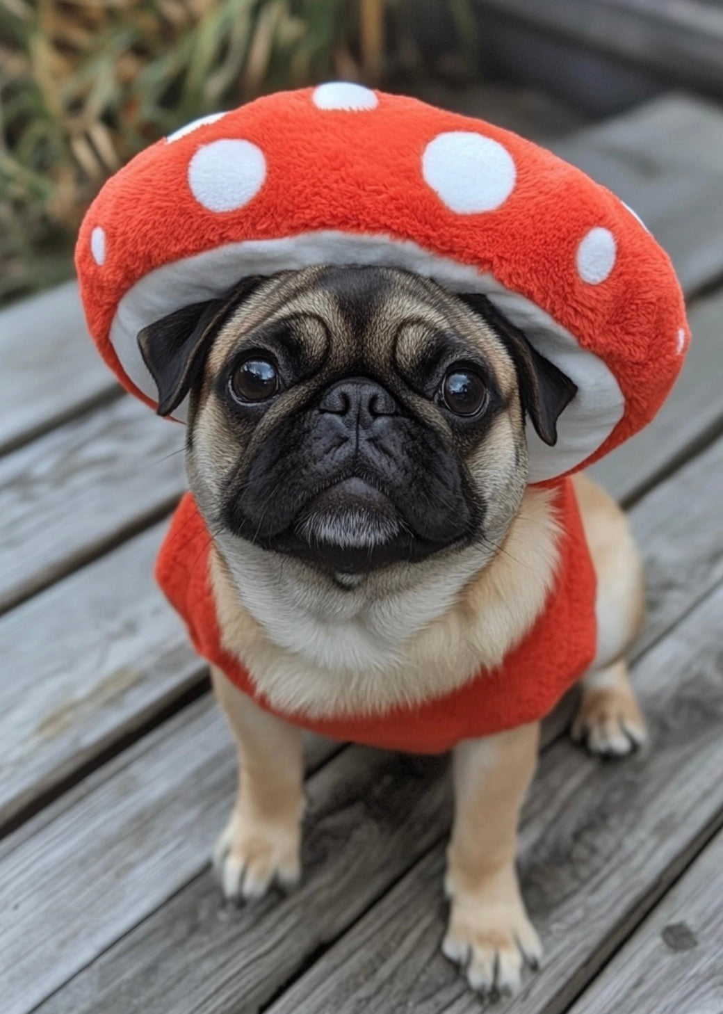 mushroom dog costume
