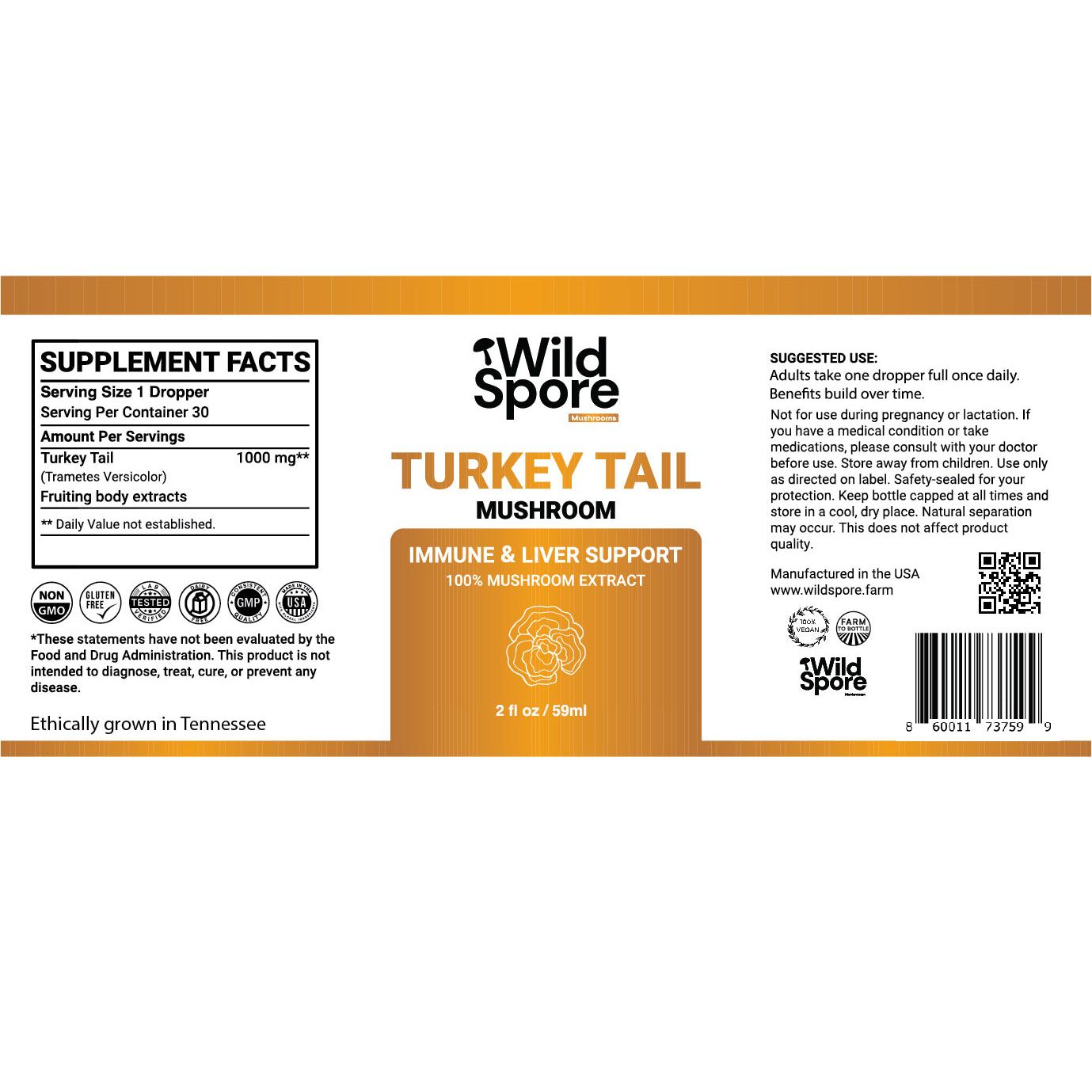 turkey tail label