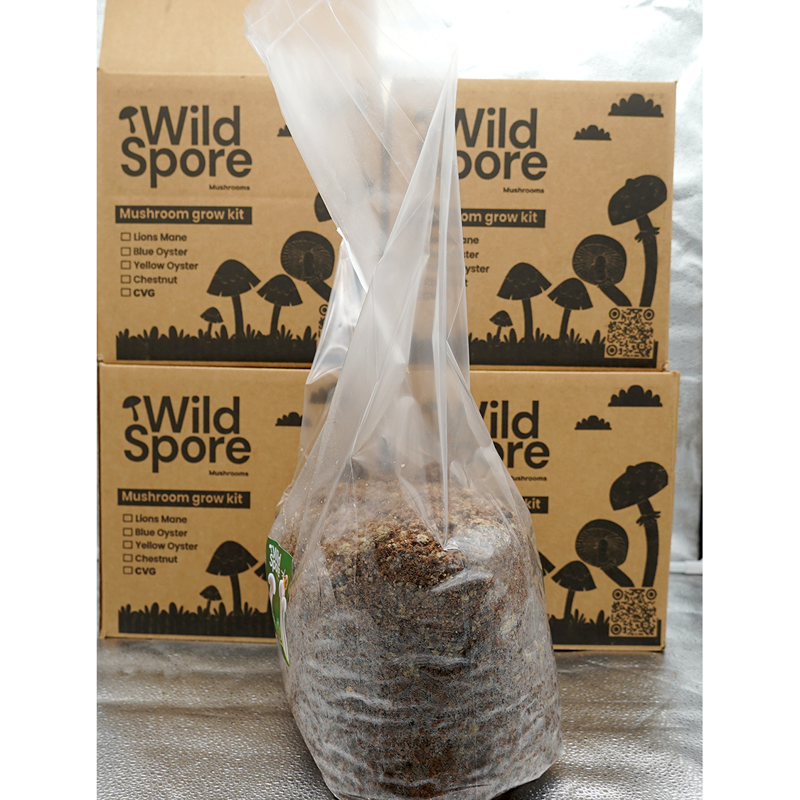 Hardwood substrate bag