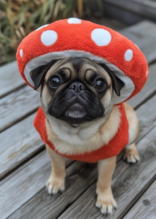 mushroom dog costume
