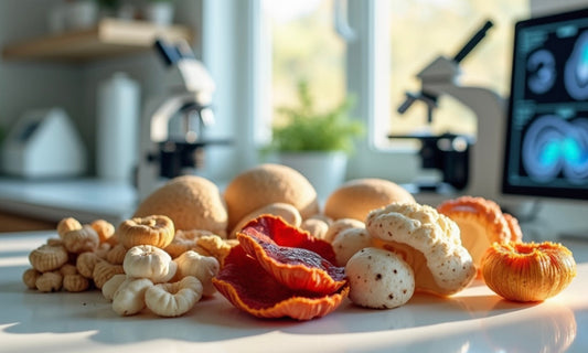 a plate of mushrooms