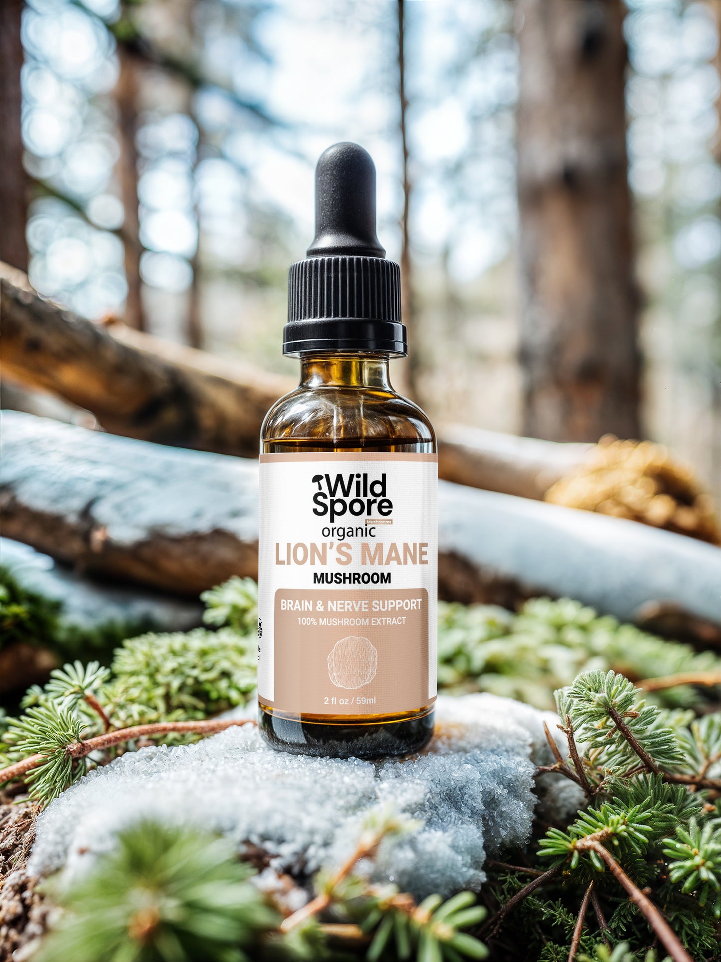 Organic Lions Mane Mushroom Tincture