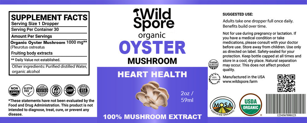 Tennessee Grown Oyster Mushroom Tincture