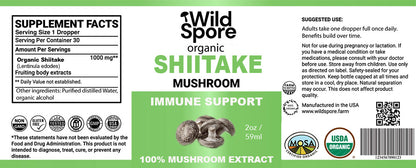 Tennessee Grown Shiitake Mushroom Tincture