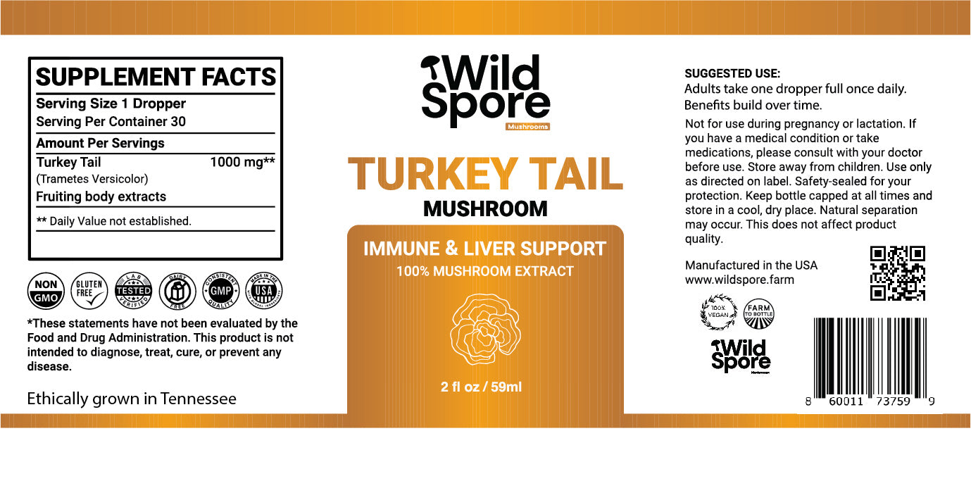 turkey tail label